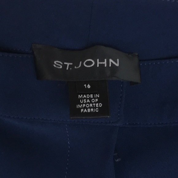 St. John Deep Blue Trousers - Picture 3 of 3
